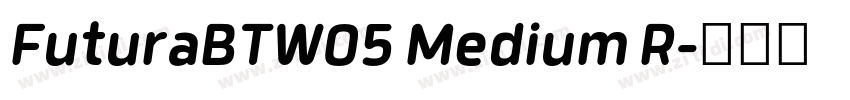FuturaBTW05 Medium R字体转换